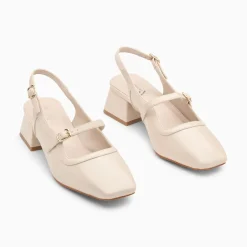 Babies slingback Kate ivoire à talon