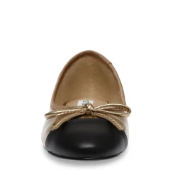 Ballerine en cuir bronze Ellison