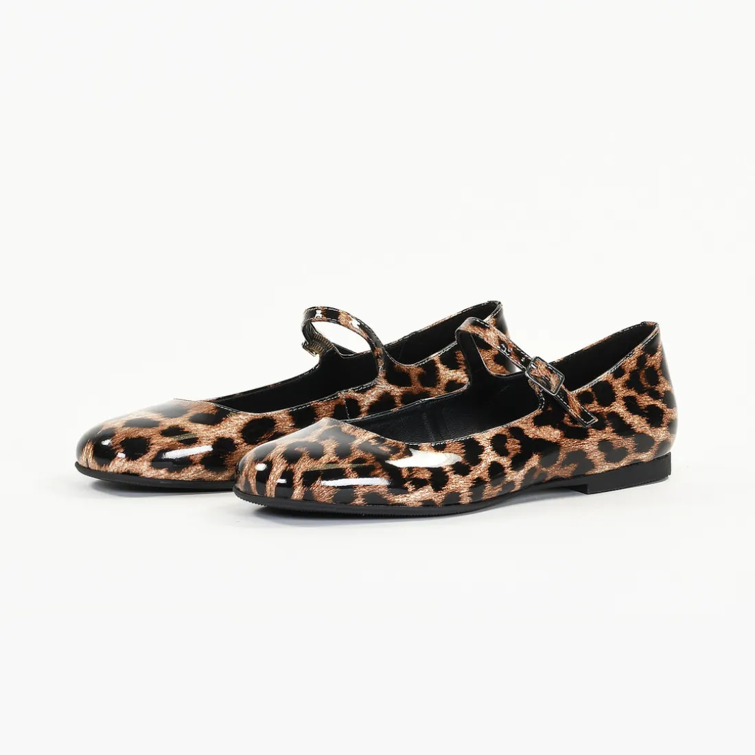 Ballerines femme en Cuir LAELIA Leopard
