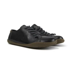 Basket basse Peu noir en cuir