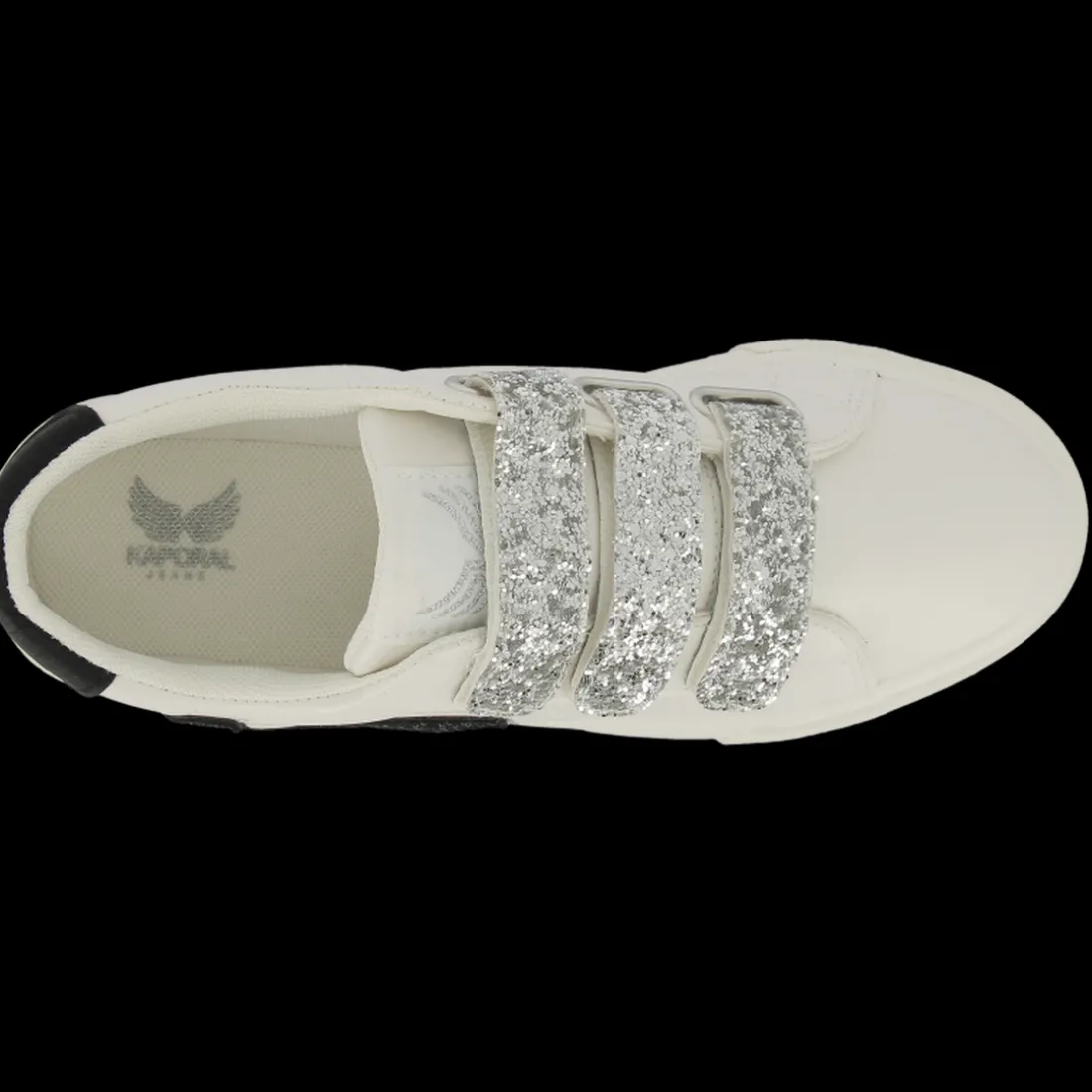 Basket femme CLOVIA blanc et noir