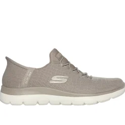 Basket femme Summits-Classy-Night Taupe doré