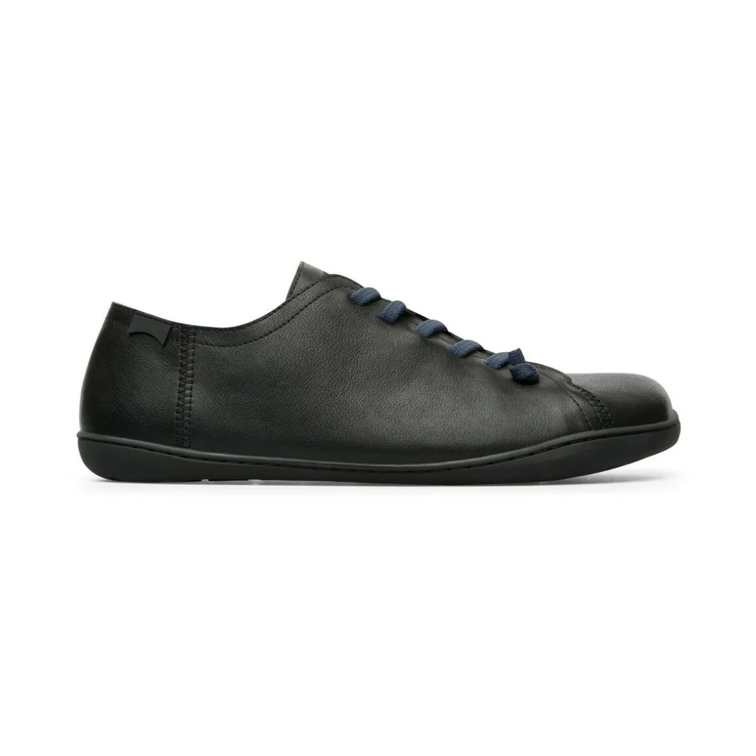 Basket Peu noir en cuir