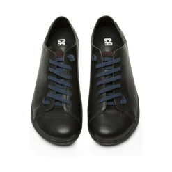 Basket Peu noir en cuir