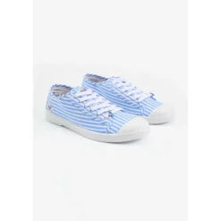 Baskets BASIC en toile bleu Tara