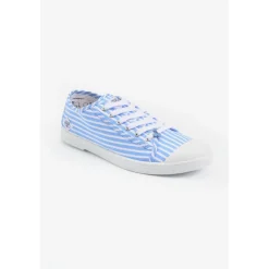Baskets BASIC en toile bleu Tara