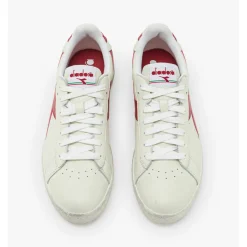 Baskets blanches pour homme en cuir véritable