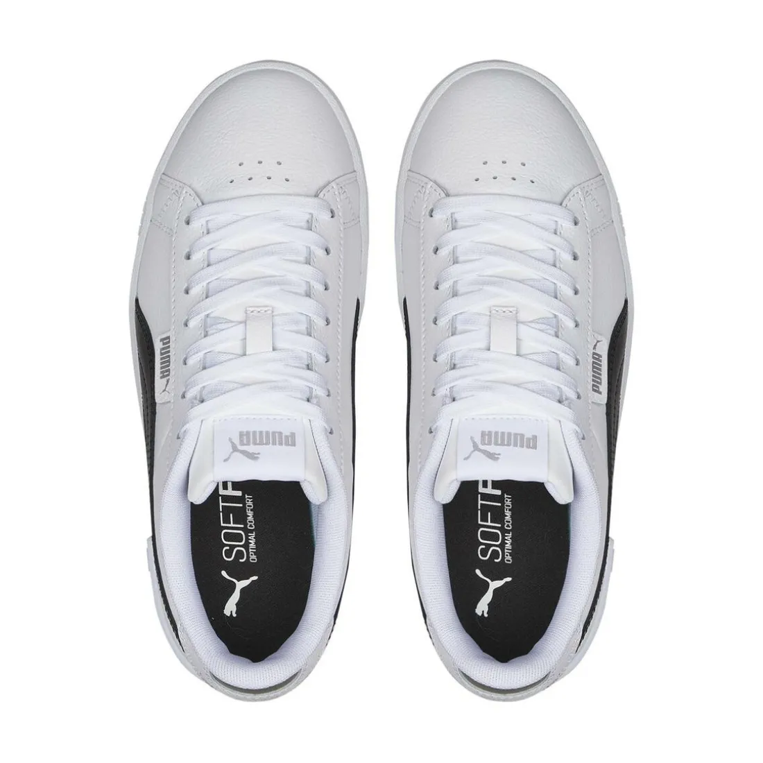 Baskets femme blanc/noir JADA RENEW en cuir