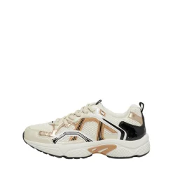 Baskets femme Bout rond beige