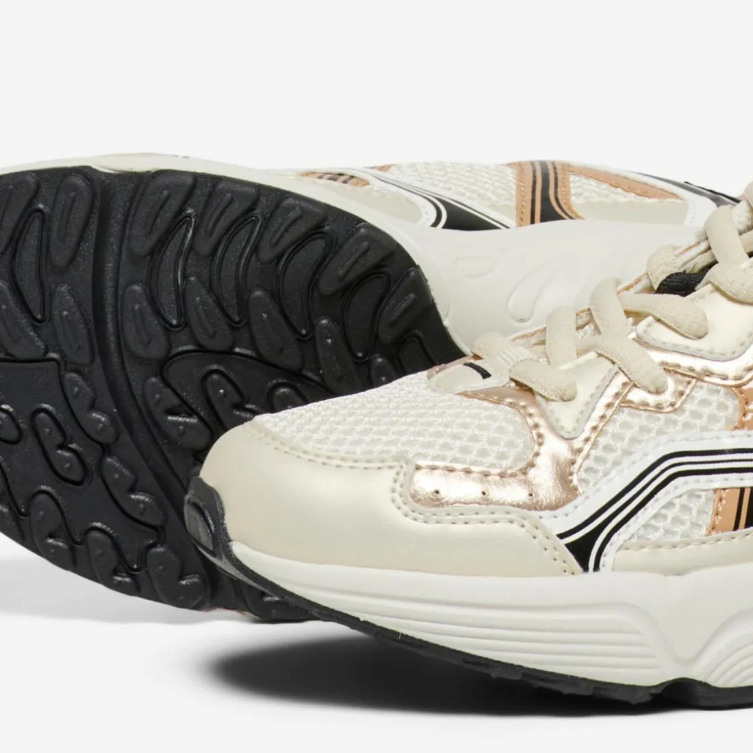 Baskets femme Bout rond beige