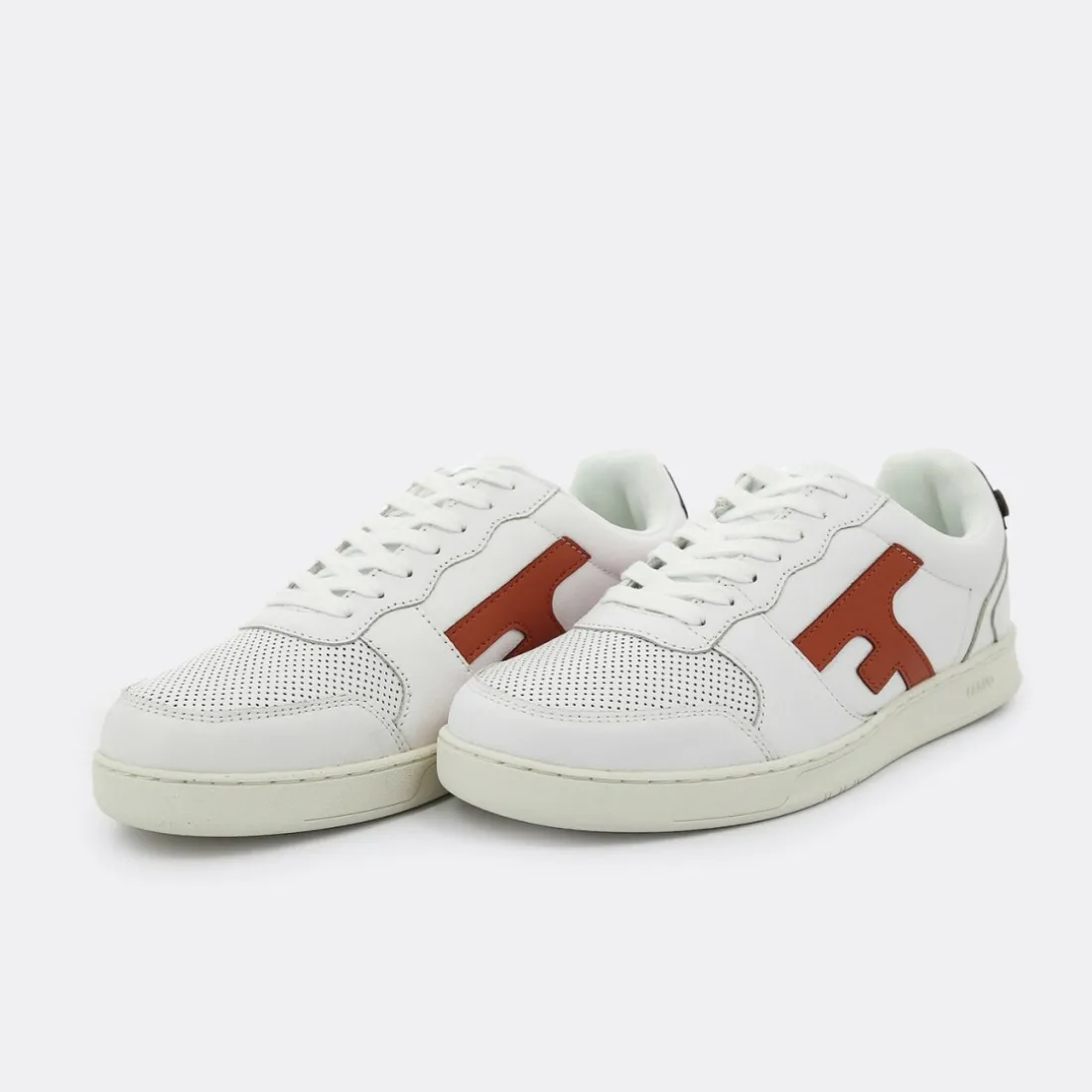 Baskets HAZEL - cuir blanc