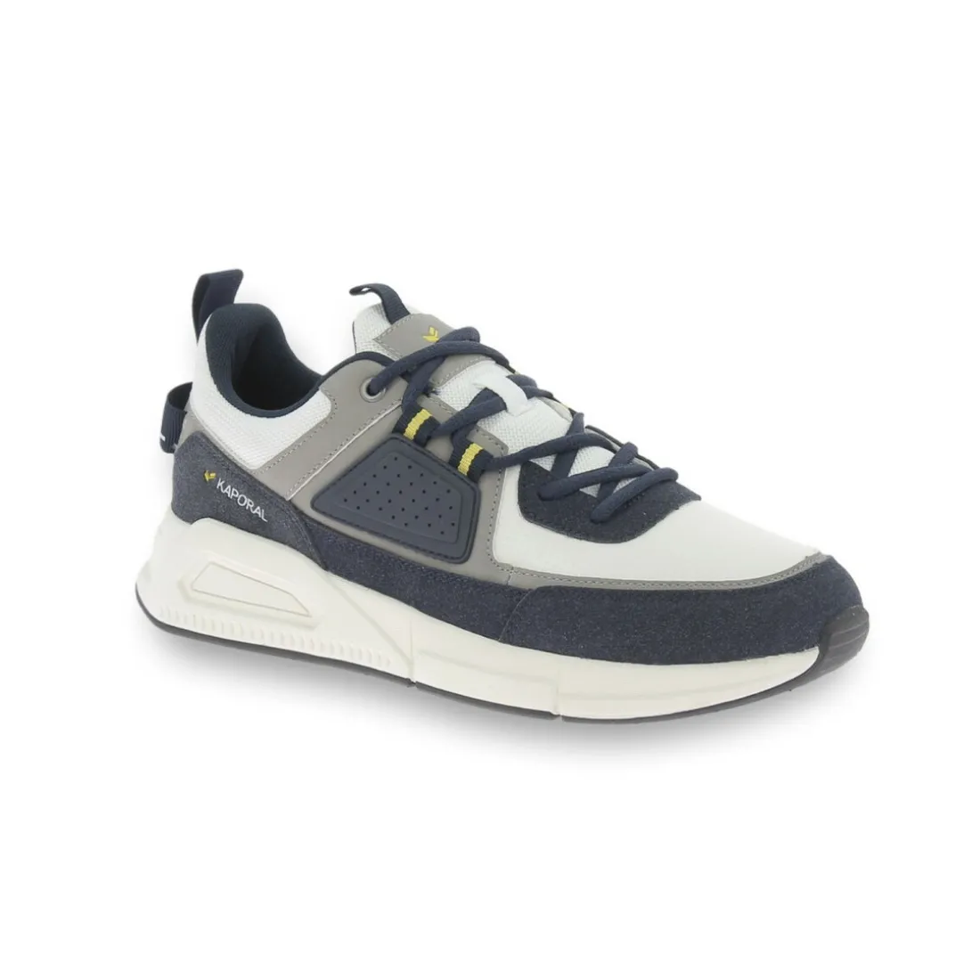 Baskets homme à lacet DOLPI blanc-gris blanc;gris