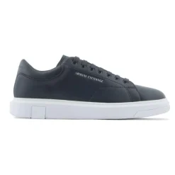 Baskets homme en cuir marine