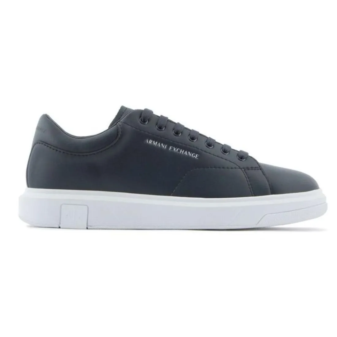 Baskets homme en cuir marine