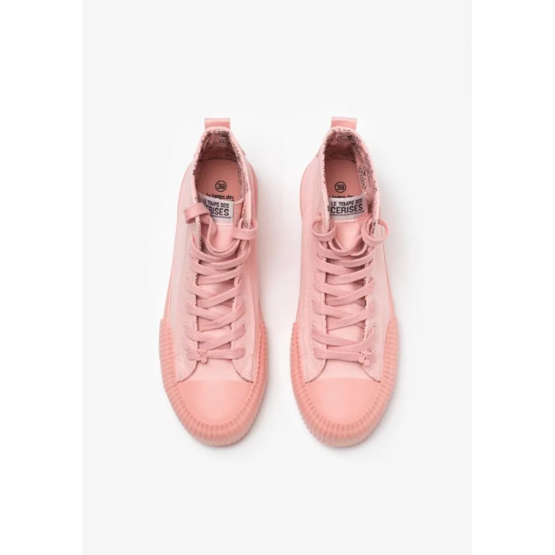 Baskets montantes Harlo roses Nora