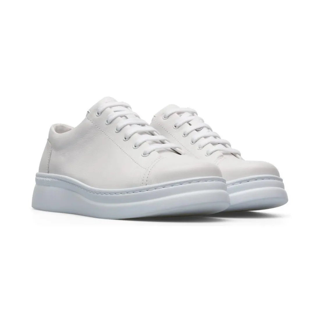 Baskets Runner blanc en cuir