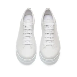 Baskets Runner blanc en cuir