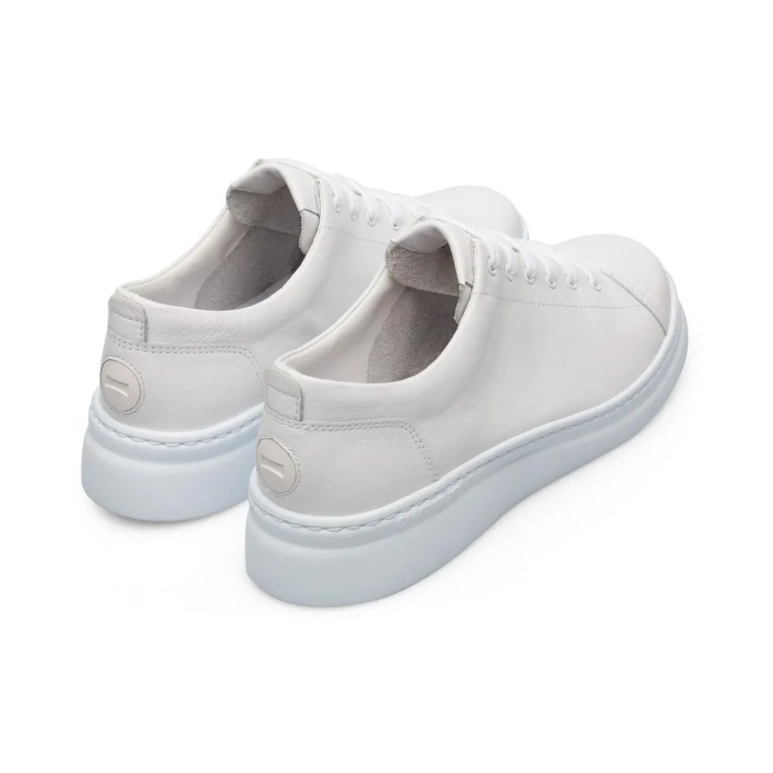 Baskets Runner blanc en cuir