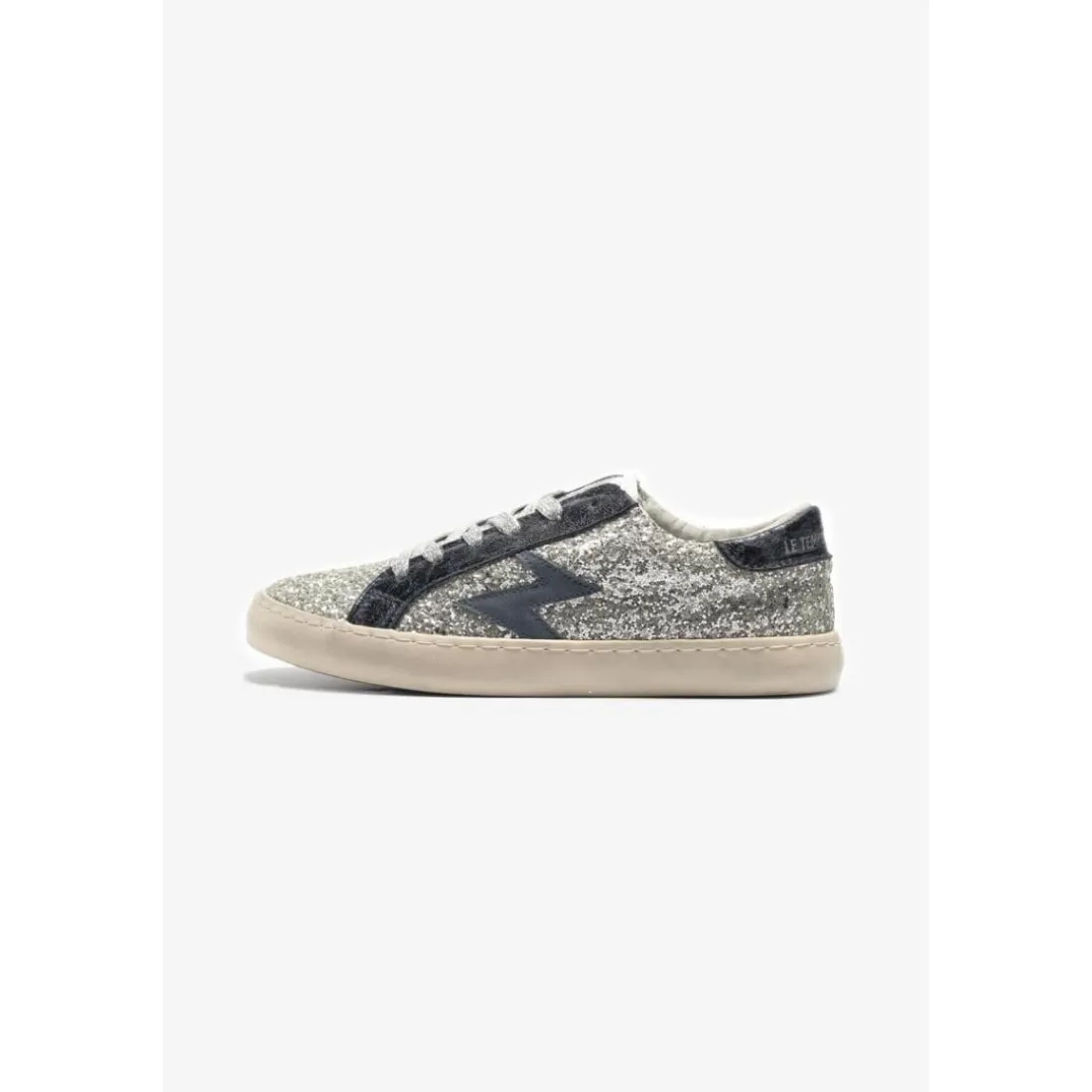 Baskets Soho bleues à paillettes argentées Uma