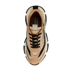 Baskets synthétique kaki/blanc POSSESSION-E