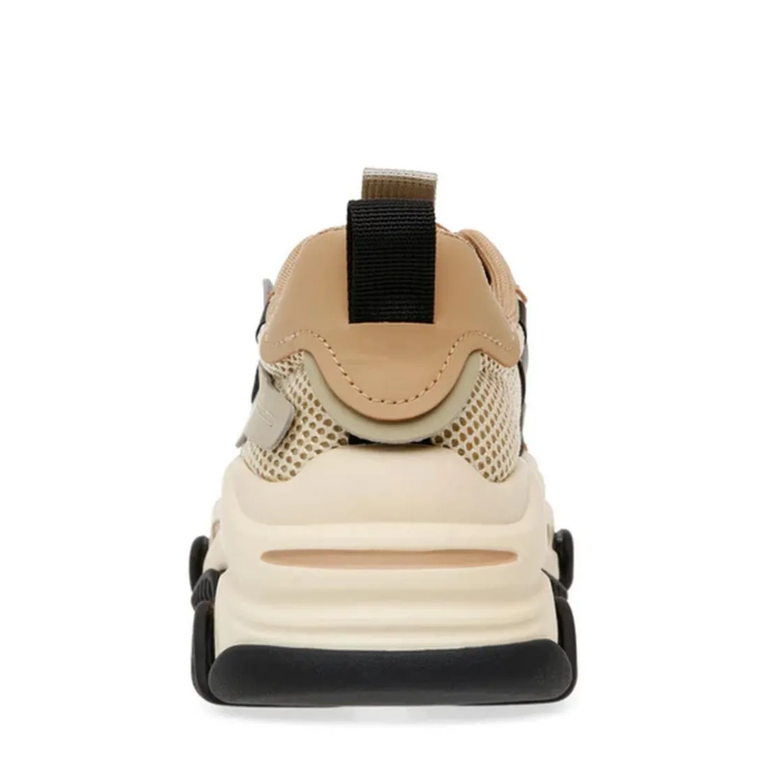 Baskets synthétique kaki/blanc POSSESSION-E