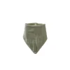 Bavoir 33x19 en Gaze de coton Vert