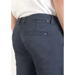 Bermuda chino Jogg Swoop bleu nuit blanc en coton