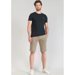 Bermuda chino Jogg Swoop beige sable jaune en coton