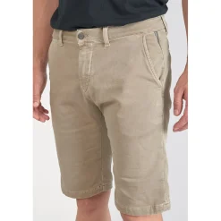 Bermuda chino Jogg Swoop beige sable jaune en coton