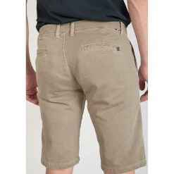 Bermuda chino Jogg Swoop beige sable jaune en coton