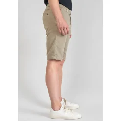 Bermuda chino Jogg Swoop beige sable jaune en coton