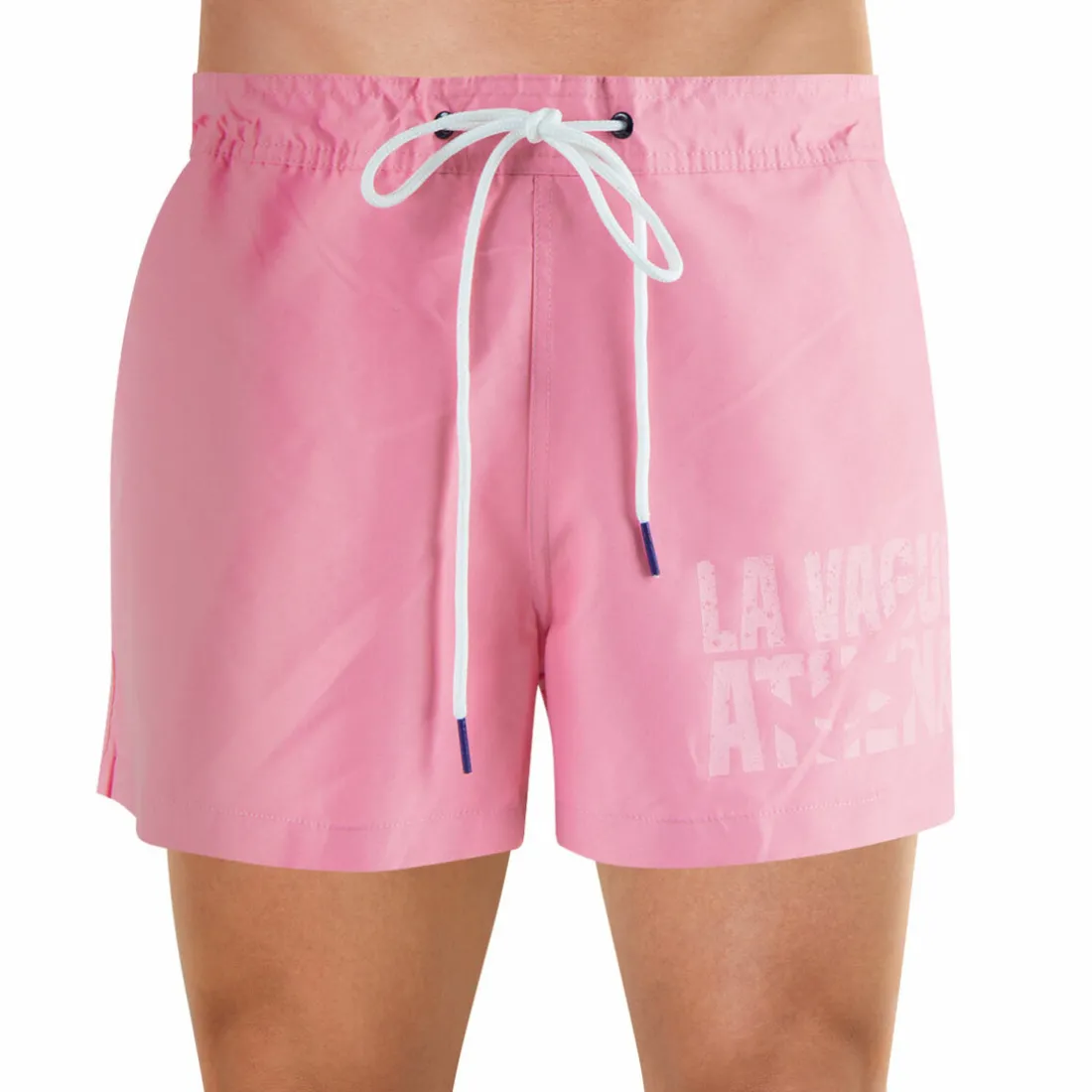 Bermuda de bain court homme Waves rose