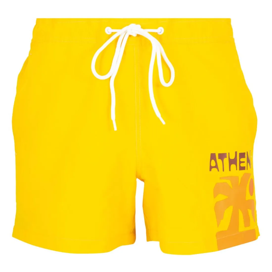 Bermuda de bain homme Summer Vibes Athena jaune