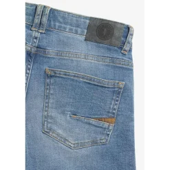 Bermuda garçon, en jeans Mike bleu délavé