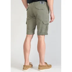 Bermuda Jogg Damon kaki vert en coton