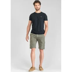 Bermuda Jogg Damon kaki vert en coton