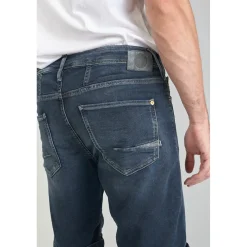 Bermuda Jogg Ed bleu gris en coton