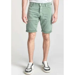 Bermuda short BODO vert sauge en coton
