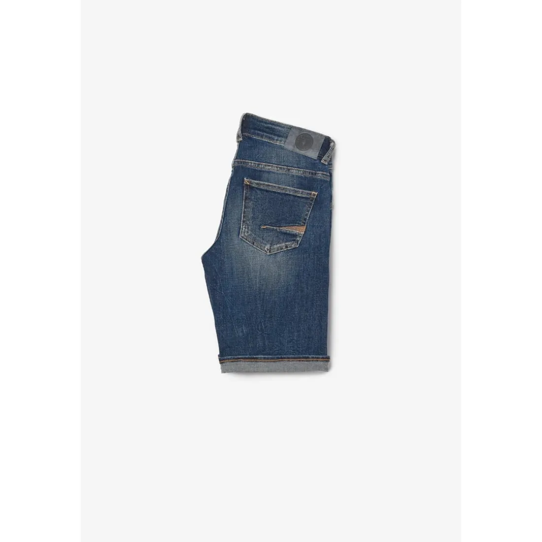 Bermuda short garçon, en jeans MIKE bleu délavé