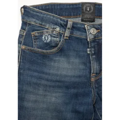 Bermuda short garçon, en jeans MIKE bleu délavé