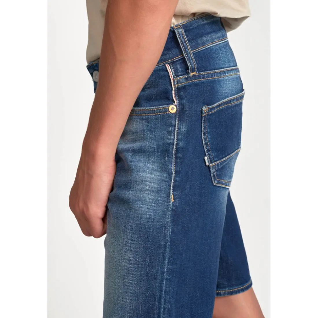 Bermuda short garçon, en jeans MIKE bleu Zane