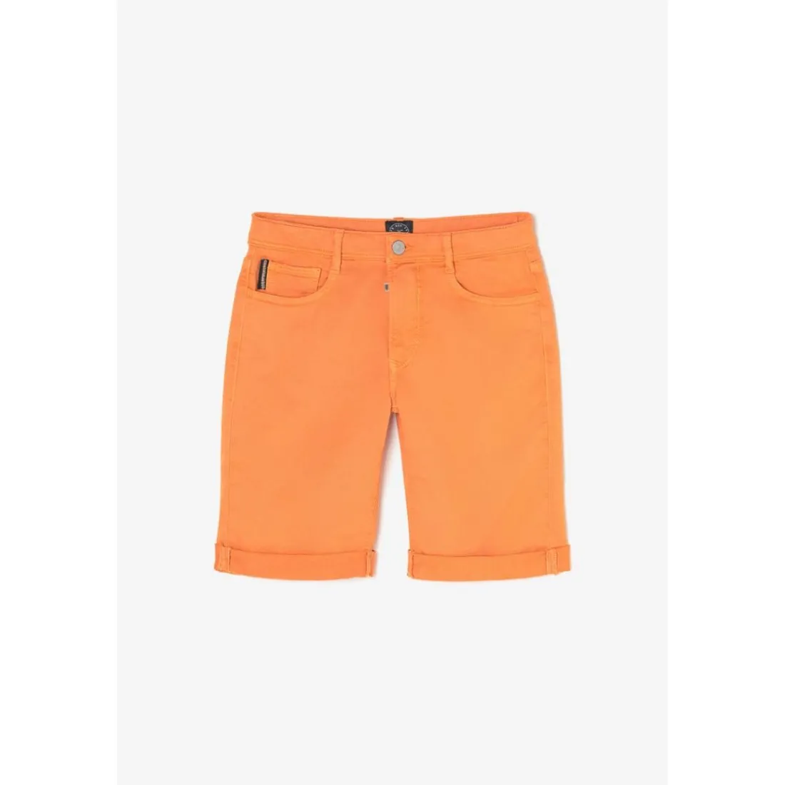 Bermuda short garçon, JOGG orange Kurt en coton