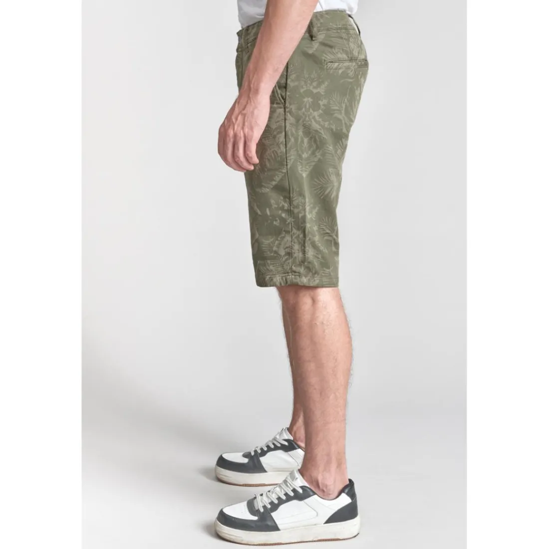 Bermuda short JOGG kaki Xeno en coton
