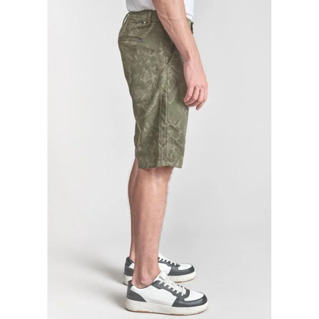 Bermuda short JOGG kaki Xeno en coton