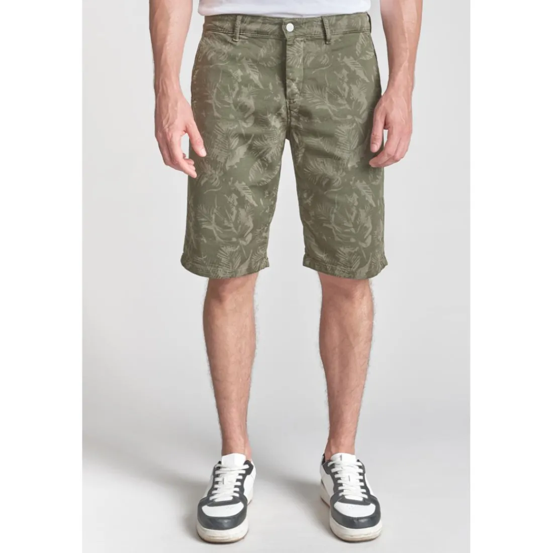 Bermuda short JOGG kaki Xeno en coton