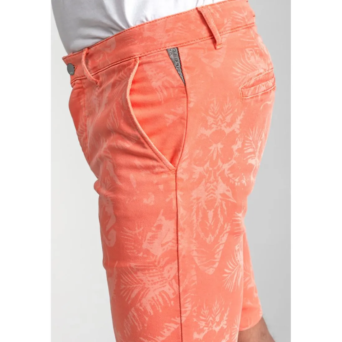 Bermuda short JOGG rose saumon Remy en coton