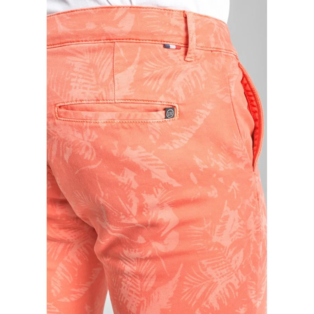 Bermuda short JOGG rose saumon Remy en coton
