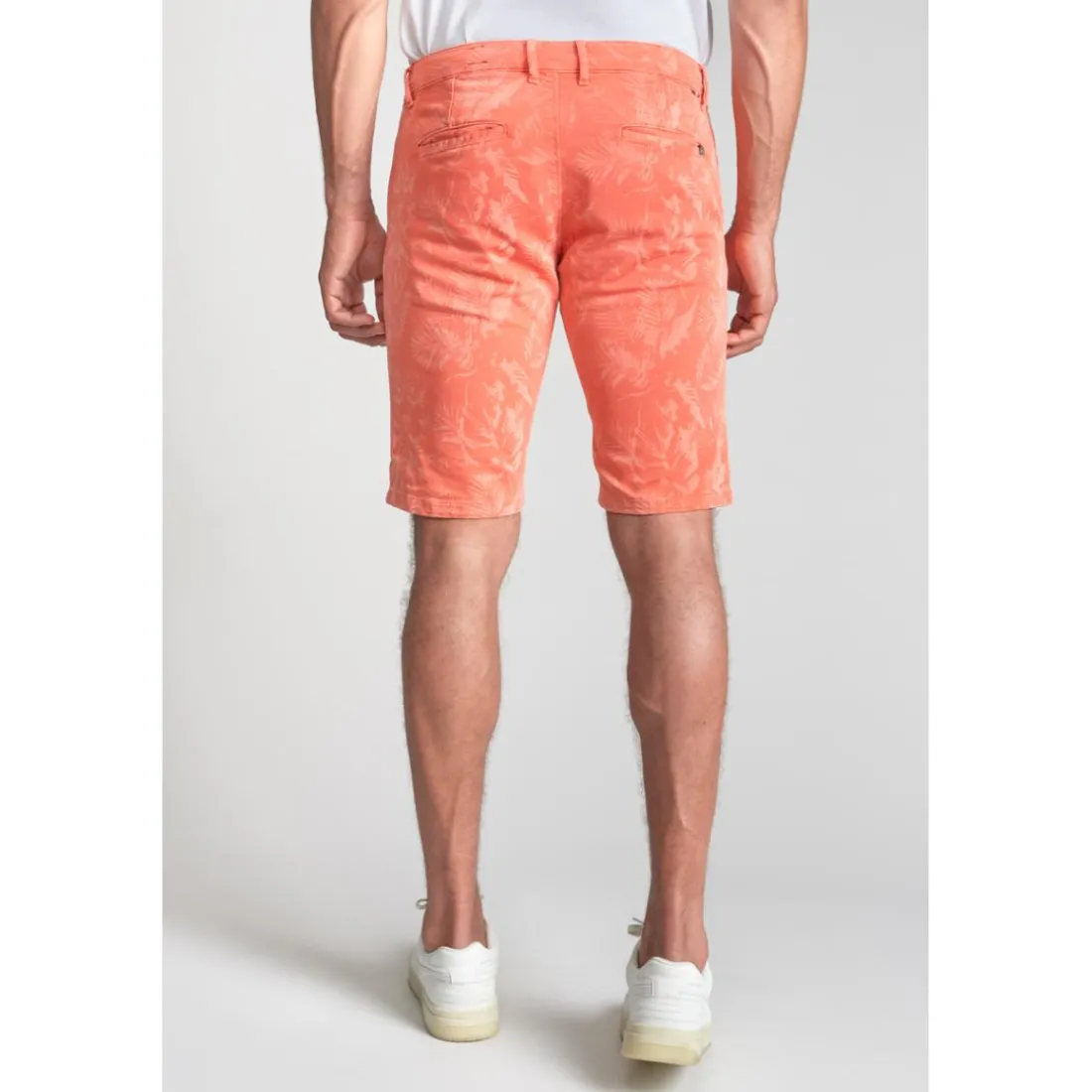 Bermuda short JOGG rose saumon Remy en coton