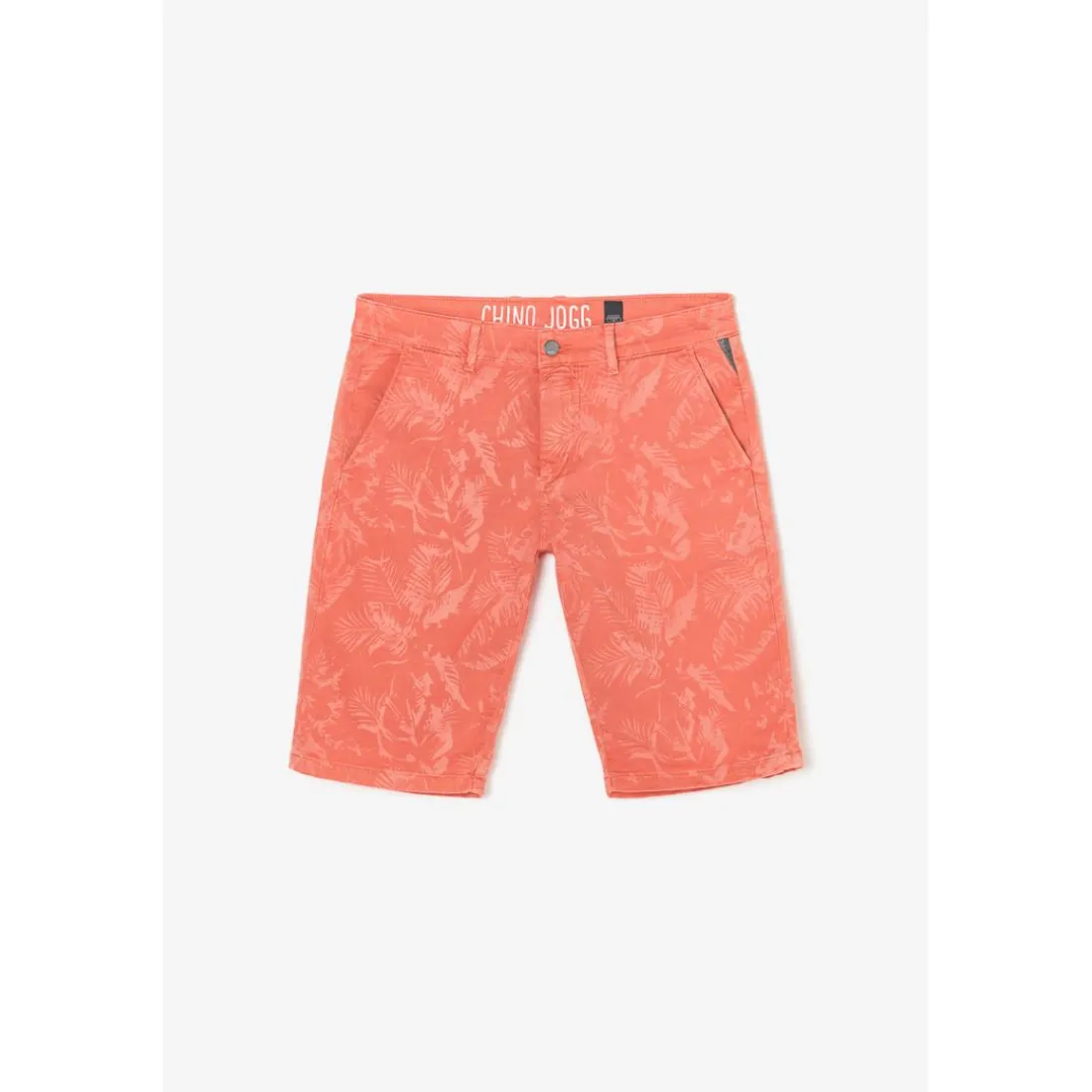 Bermuda short JOGG rose saumon Remy en coton