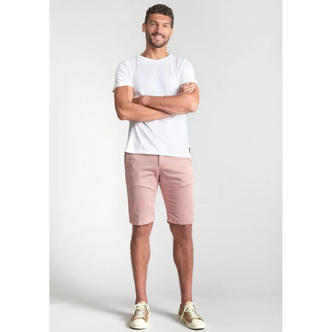 Bermuda short JOGG rose Theo en coton